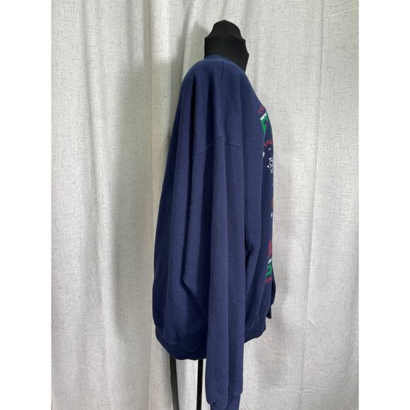 Ugly Christmas Sweatshirt "Frothy The Snowman" Beer Drinking Snowman 2XL - Picture 4 of 6